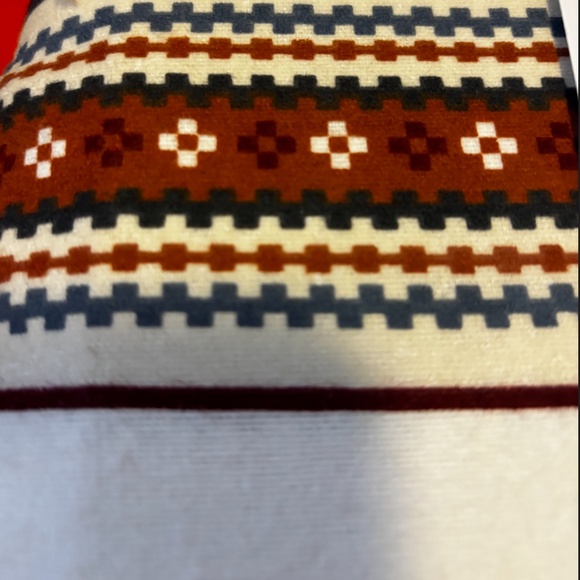 Queen rustic 100% cotton Northern stripes flannel bedsheet set made in EU NWT - Picture 4 of 11
